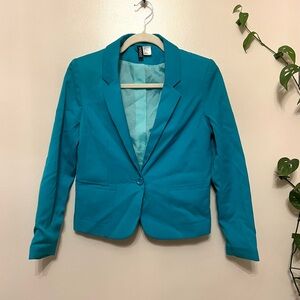 H&M teal blazer